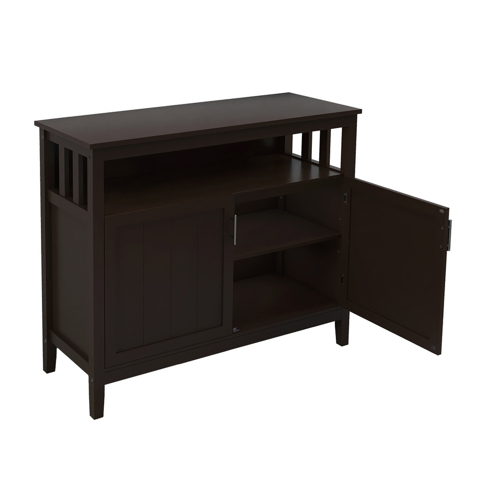 Nestfair Kitchen Storage Sideboard With 2 Shelves