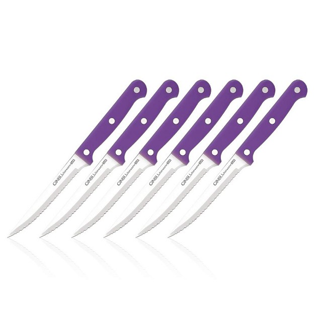 Ginsu Essential Dishwasher Safe 6 Piece Steak Knife Set