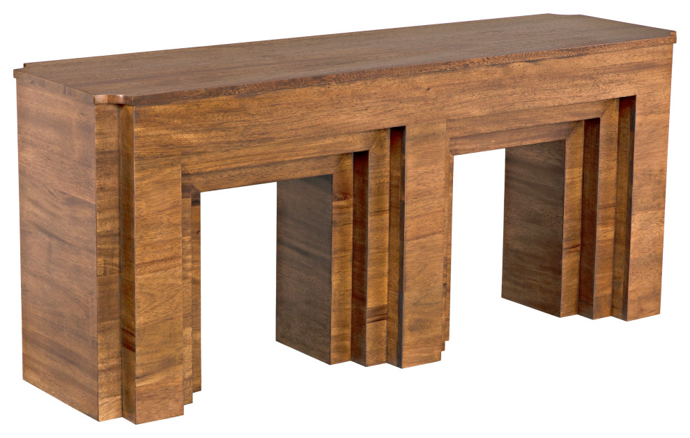 Arc Console  Dark Walnut   Transitional   Console Tables   by Noir  Houzz