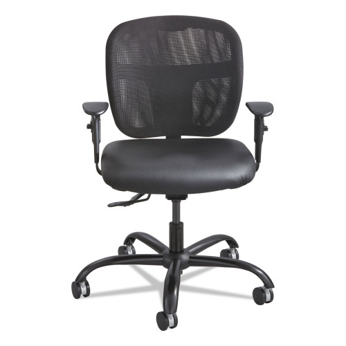 Safco Vue Intensive-Use Mesh Task Chair， Supports Up to 500 lb， 18.5 to 21 Seat Height， Black (3397BL)