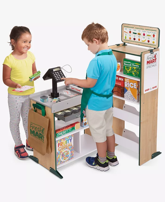 Melissa and Doug Melissa and Doug Freestanding Wooden Fresh Mart Grocery Store