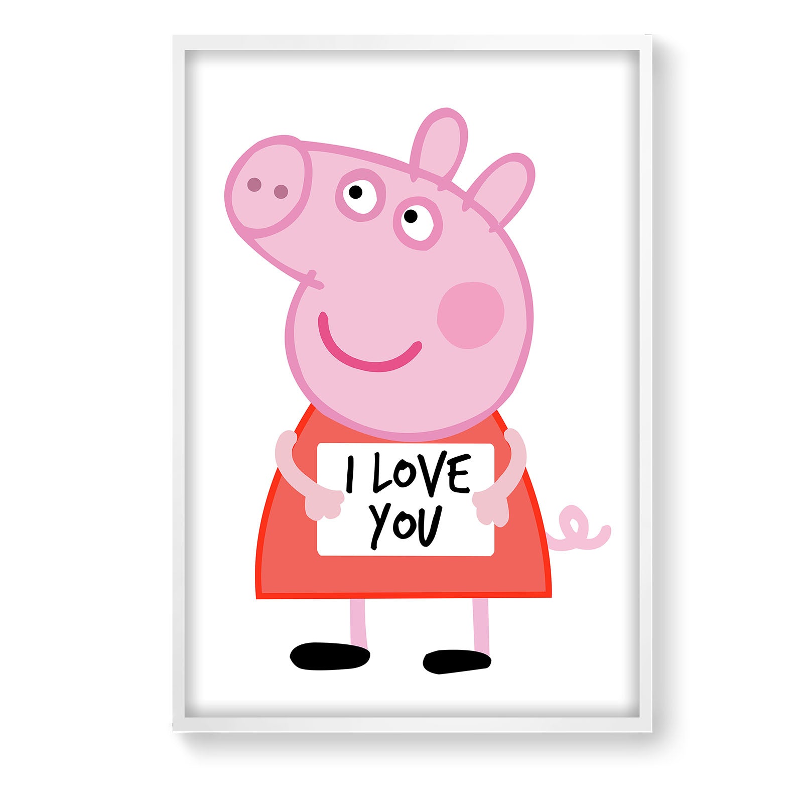 Peppa Pig Framed Graphic Art Print  Soapr0003