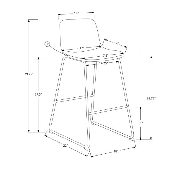 Office Chair， Bar Height， Standing， Computer Desk， Work， Black Leather Look， Black Metal， Contemporary， Modern