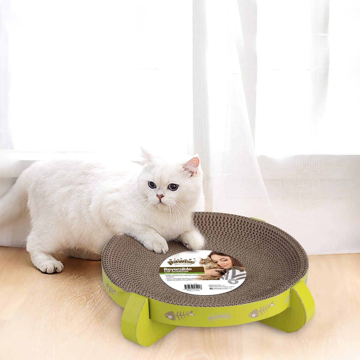 PAWISE Reversible Cat Scratcher Cardboard