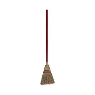 Boardwalk 39 in. RedYellow Fiber Bristles LobbyToy Corn Broom Corn with Wood Handle (12Carton) BWK951TCT