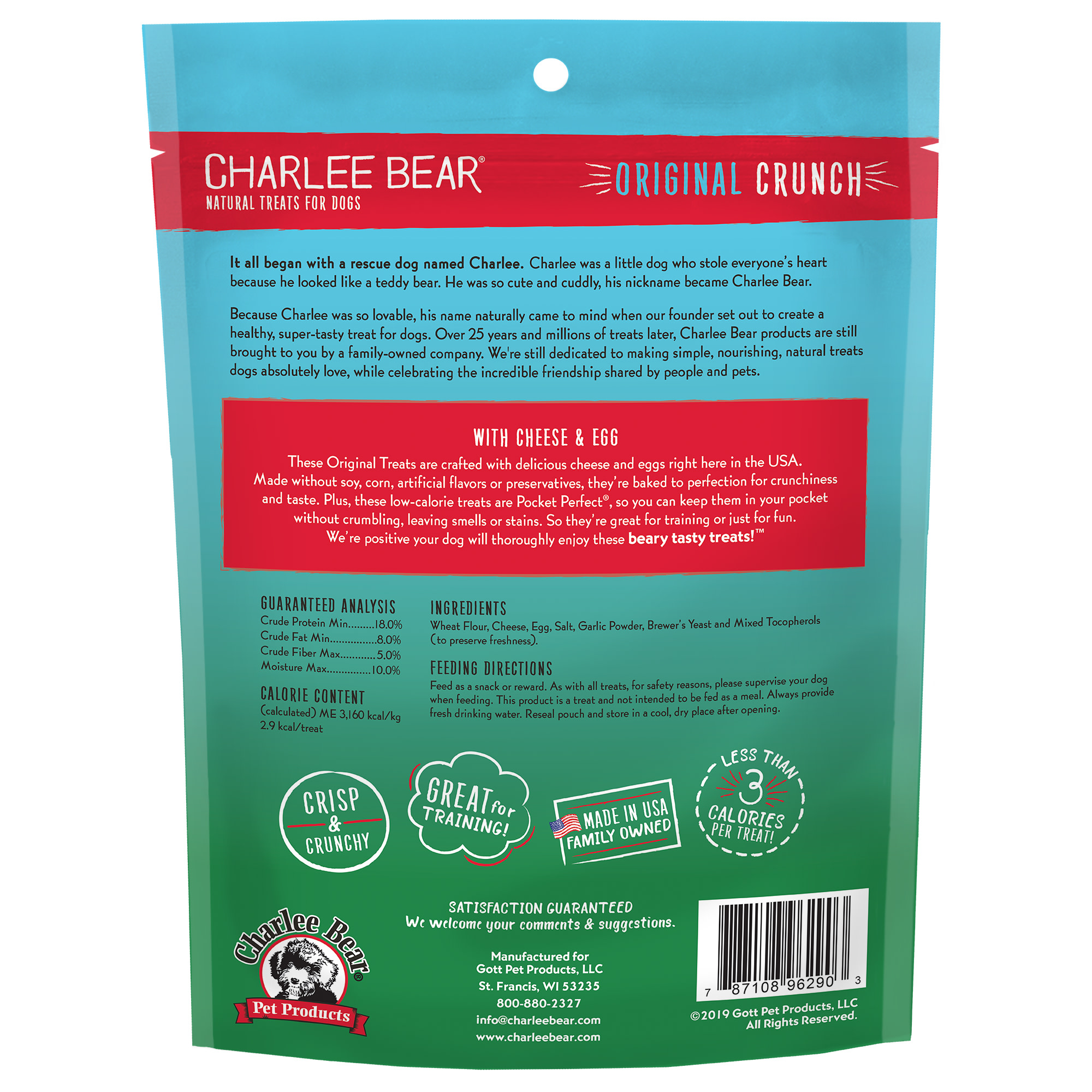 CHARLEE BEAR Dog Treats with Cheese amp; Egg