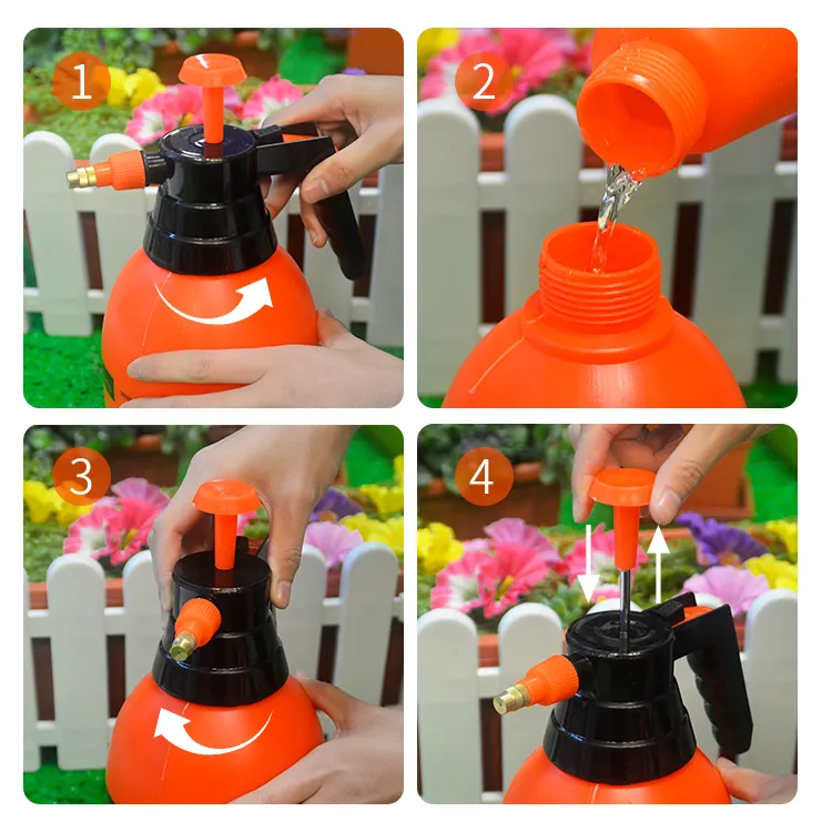 home gardening water pressure sprayer colorful plastic sprayer