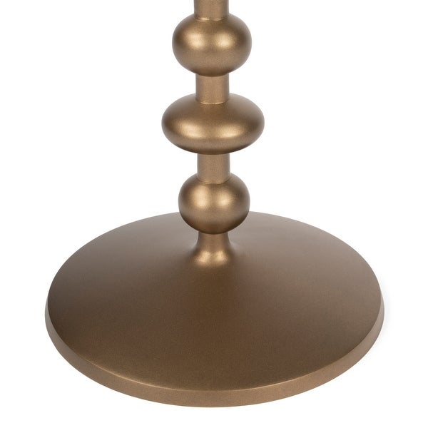 Zora Iron Pedestal End Table