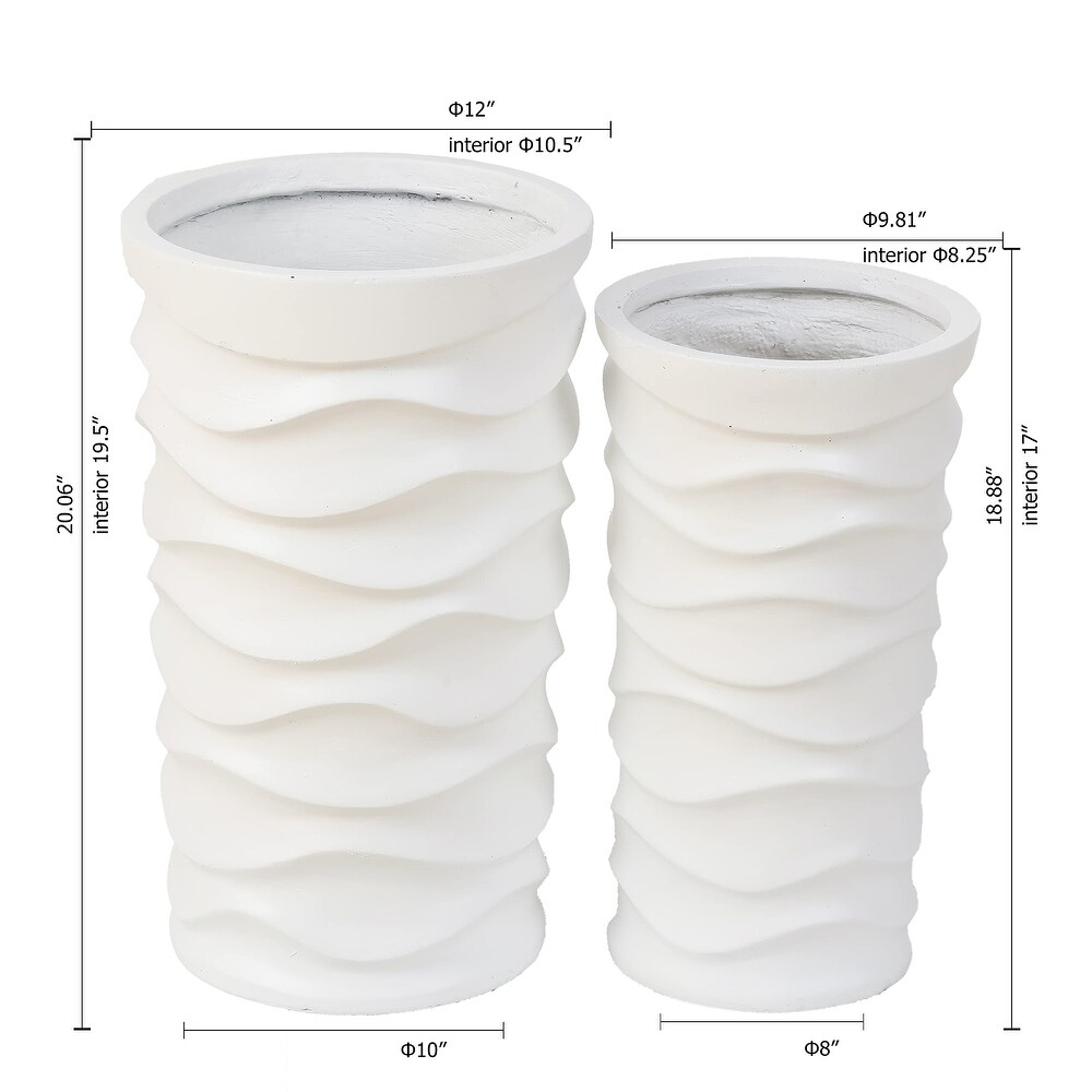 Planters  Set of 2 Garden Plant Pots  Planting Flower Pots  Flower Plant Pot Outdoor Planters  Balcony Garden Planter