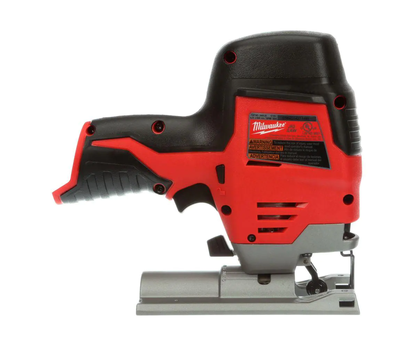 Milwaukee 2445-20-48-11-2440 M12 12V Lithium-Ion Cordless Jig Saw with 4.0 Ah Battery