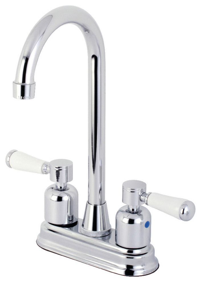 Kingston Brass KB8491DPL Paris Bar Faucet  Polished Chrome   Traditional   Bar Faucets   by GwG Outlet  Houzz