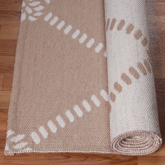 Modern Coastal Diamond Lattice Indoor Outdoor Area Rug By Blue Nile Mills