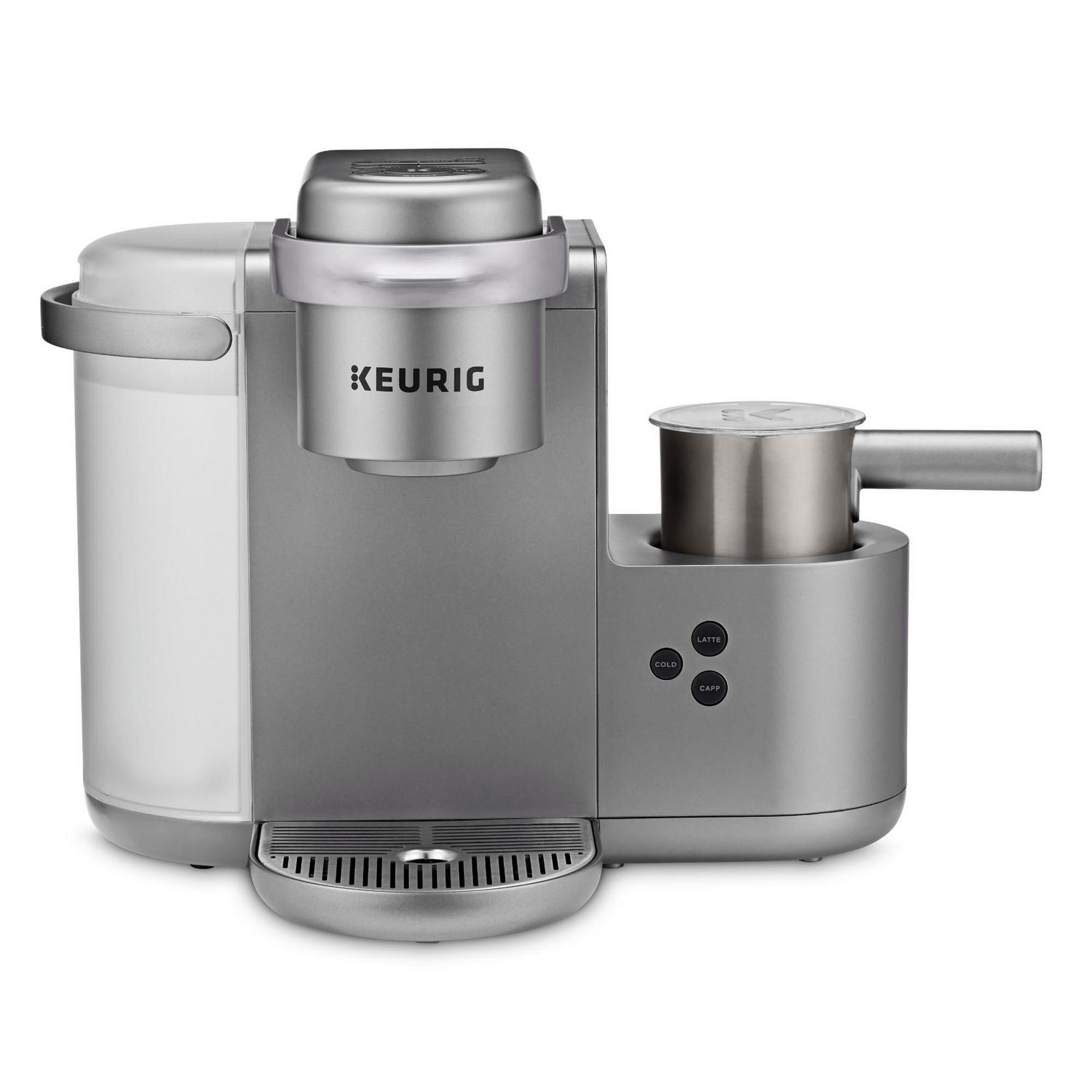 Keurig K-Cafe Special Edition Single Serve K-Cup Pod Coffee， Latte and Cappuccino Maker， Nickel