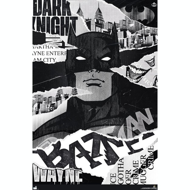 Trends International Warner 100th Anniversary Art Of 100th Batman Unframed Wall Poster Prints