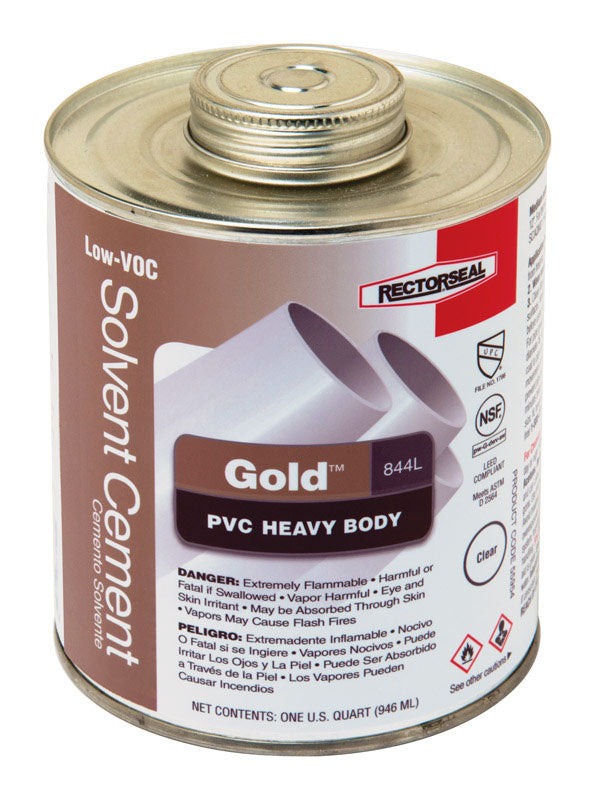 CEMENT GOLD CLR PVC 32OZ