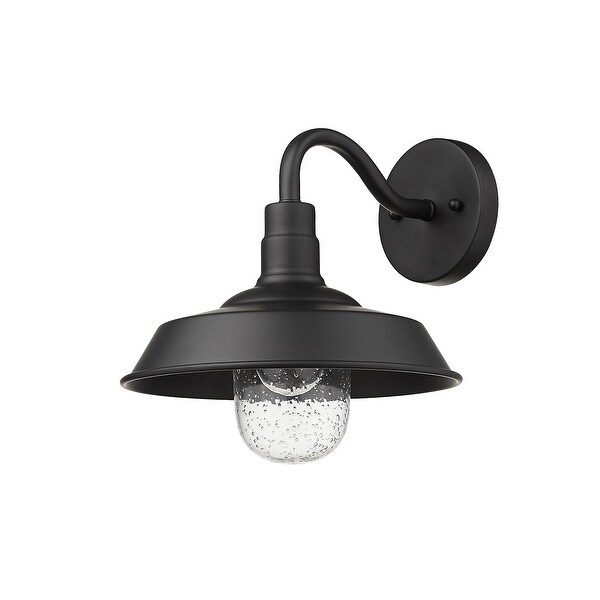 Burry 1-light Matte Black Outdoor Wall Light