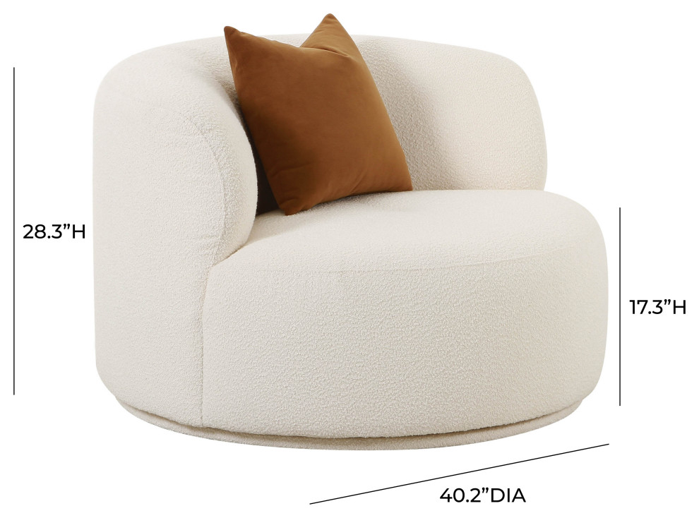 Fickle Swivel Chair   Transitional   Armchairs And Accent Chairs   by TOV Furniture  Houzz