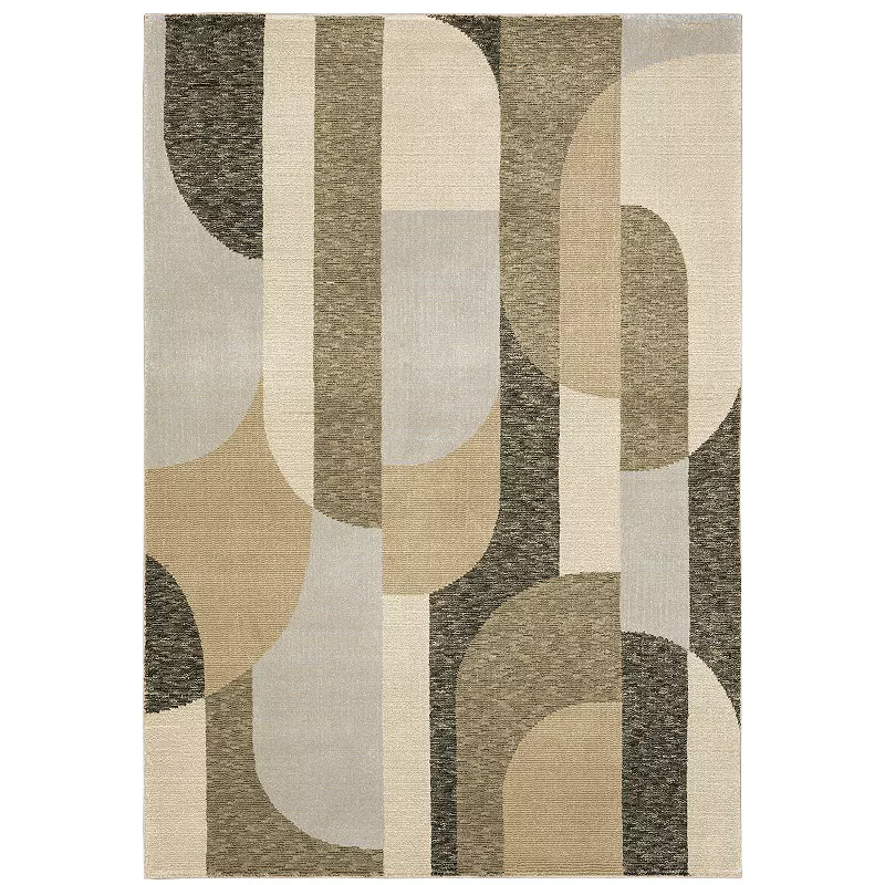 StyleHaven Sutton Contemporary Geo Oval Rug