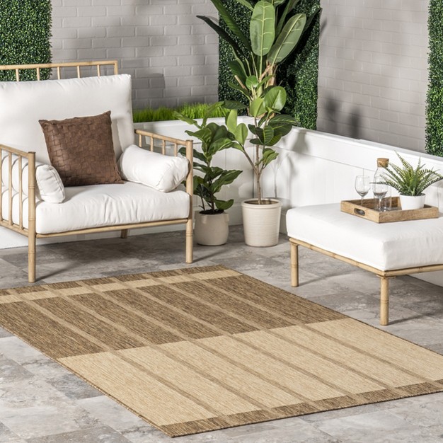 Nuloom Maria Contemporary Striped Indoor outdoor Area Rug