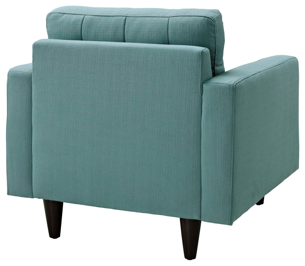 Empress Armchair Upholstered Fabric  Set of 2   Midcentury   Armchairs And Accent Chairs   by Morning Design Group  Inc  Houzz