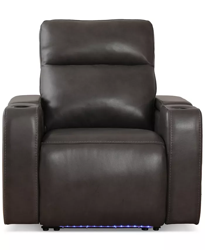 Furniture Greymel 37 Leather Chair with Power Headrest