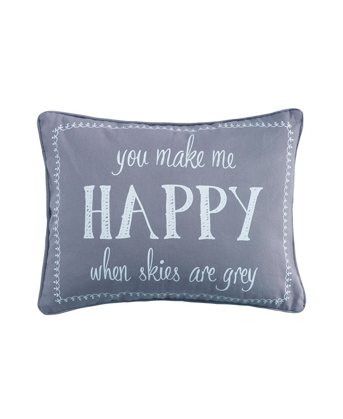 Levtex Gramercy Happy Decorative Pillow， 14