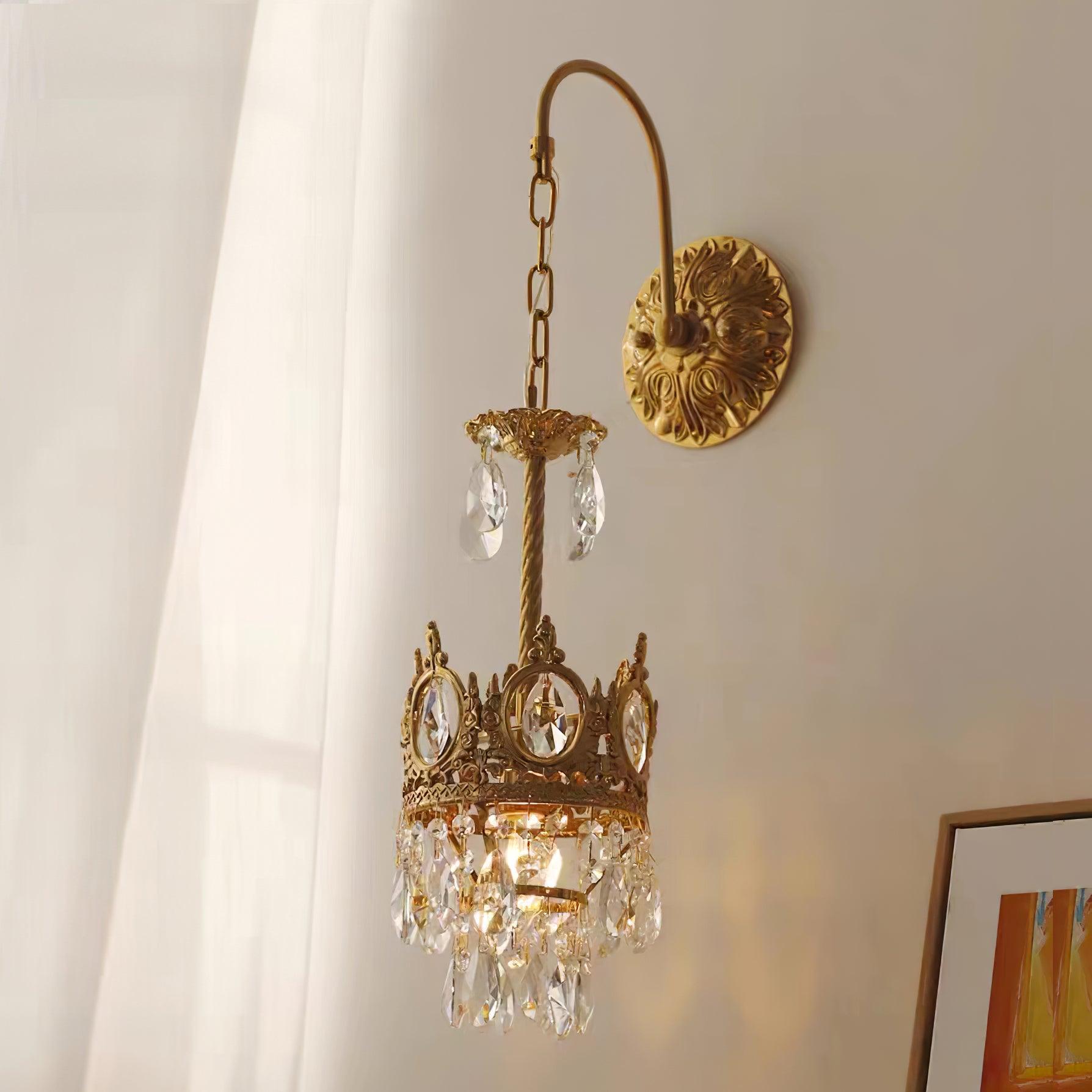 Crystal Crown Wall Light