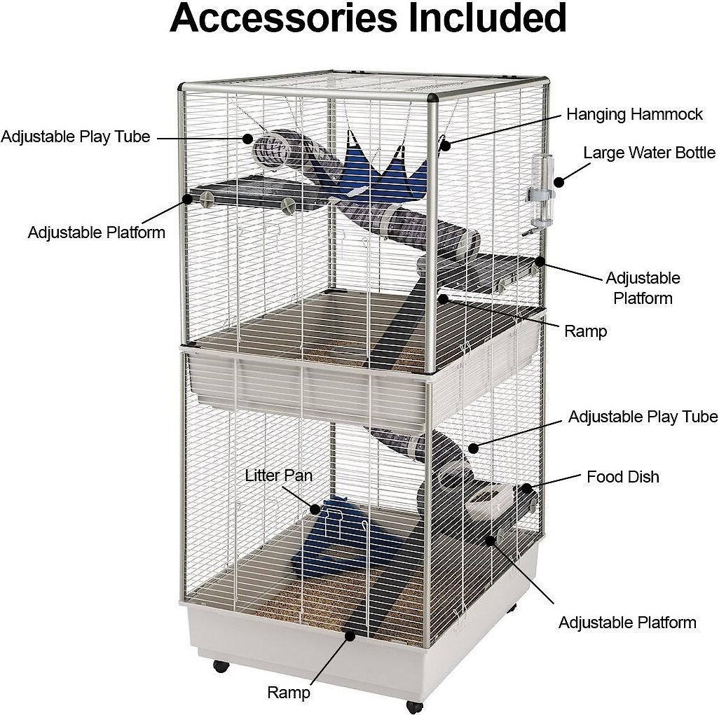 Ferplast Two-Story Tower Ferret Cage