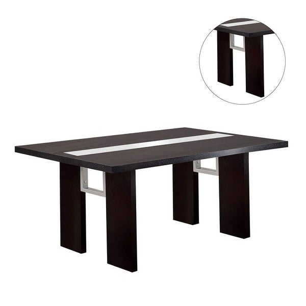 Wooden Dining Table in Black Finish