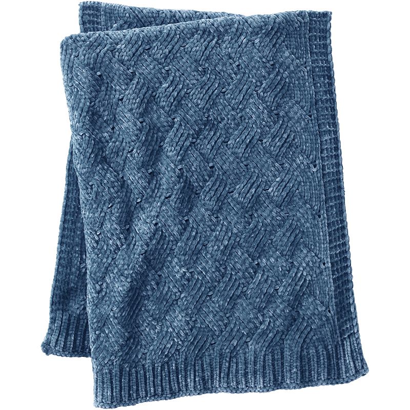 Lands' End Chenille Throw Blanket