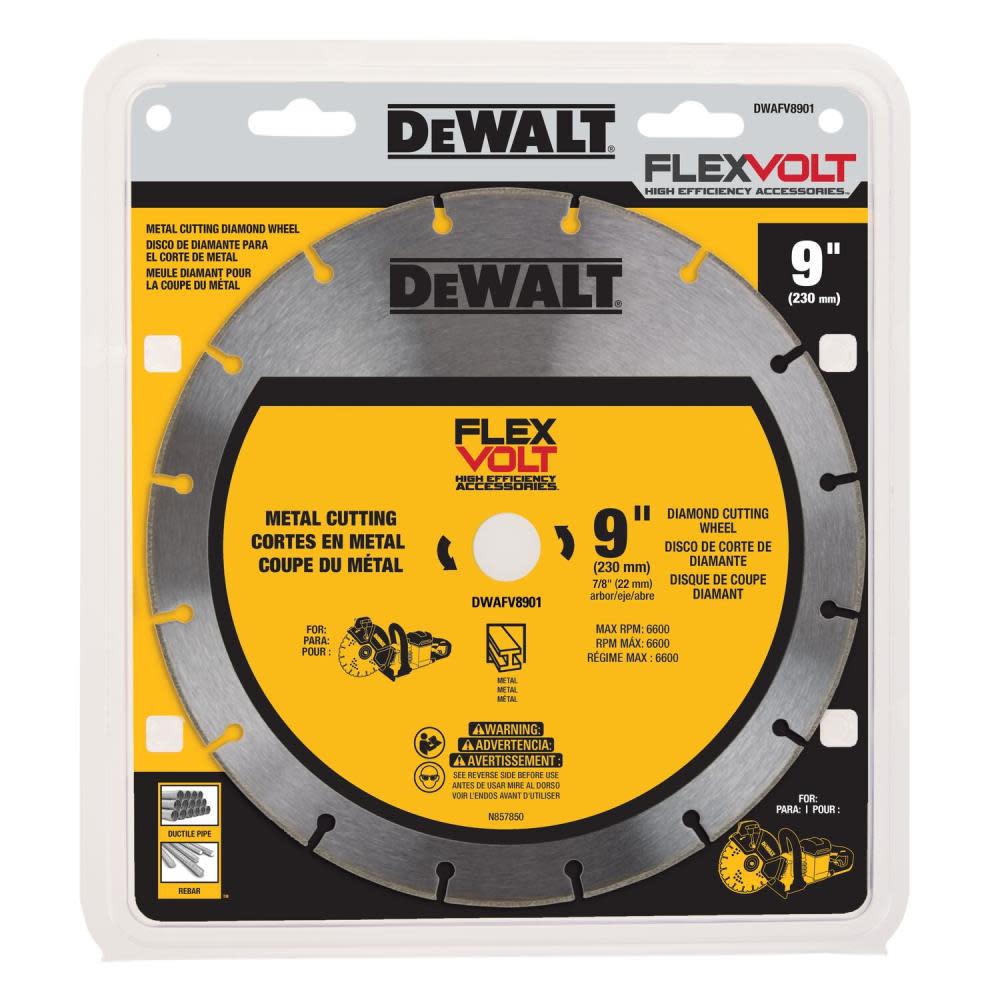 DEWALT Diamond Wheel FLEXVOLT 9 Metal Cutting