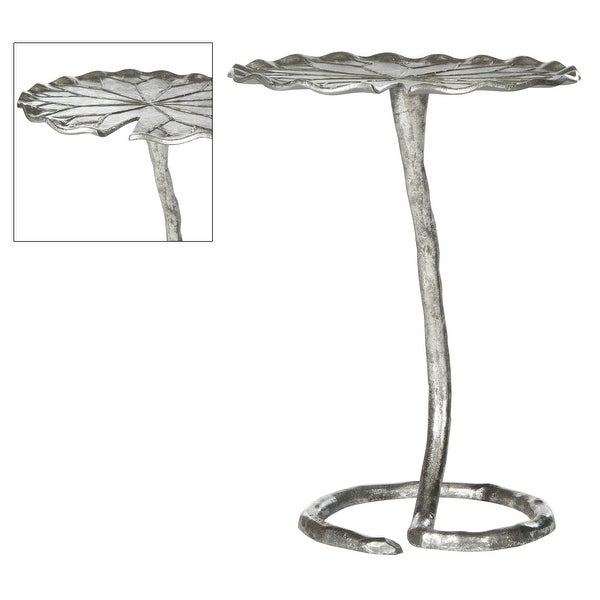 SAFAVIEH Justina Silver Side Table - 15.5