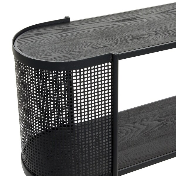 Black Iron Contemporary Console Table 32 x 47 x 15 - 47 x 15 x 32