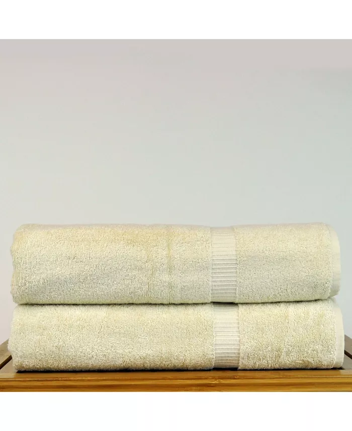 BC Bare Cotton Luxury Hotel Spa Towel Turkish Bath Sheets Set of 2