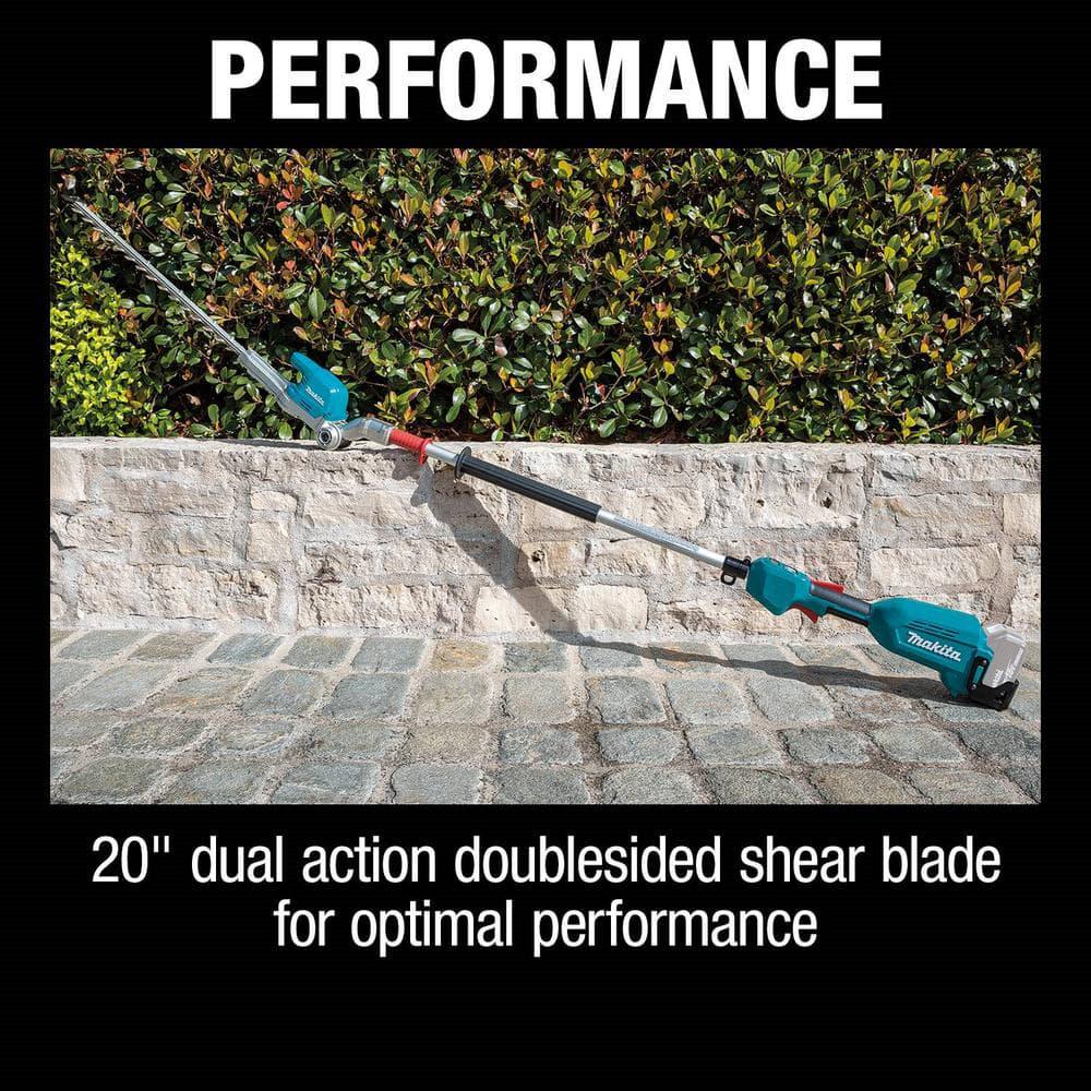 Makita 18V LXT LithiumIon Brushless 20 in Articulating Pole Hedge Trimmer