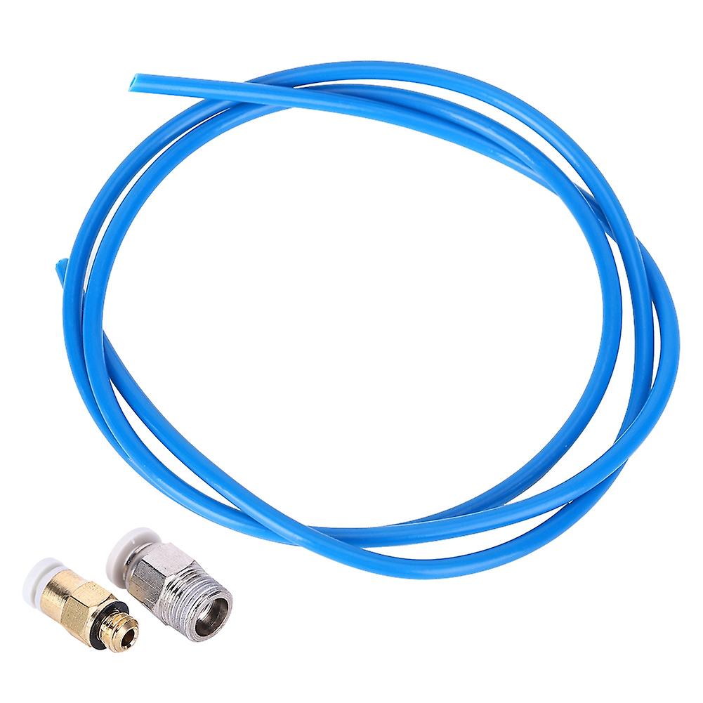 3d Printer Remote Nozzle Set Dark Blue Ptfe Feeding Tube Corrosion Resistance Insulation1m/3.3in