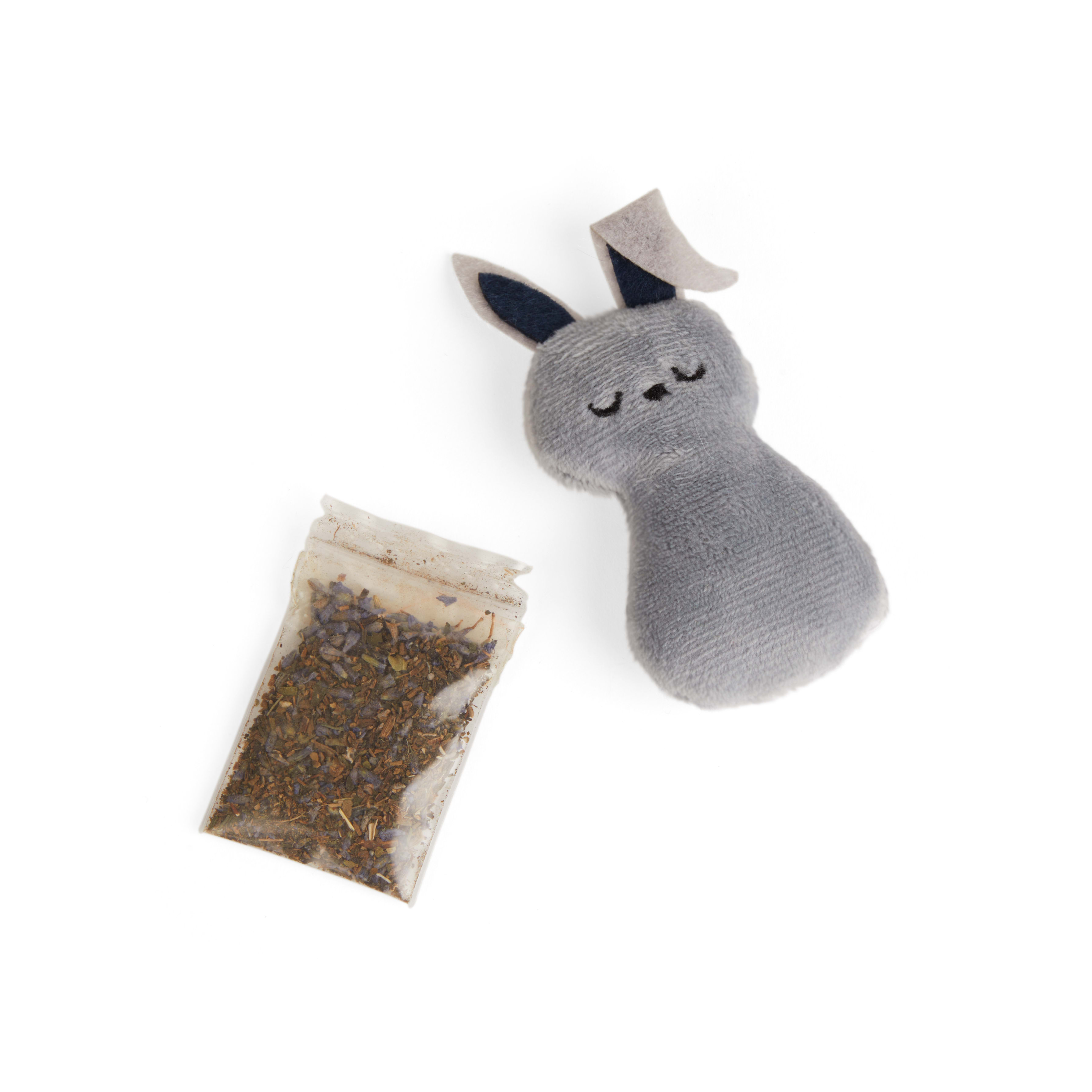 Leaps  Bounds Refillable Bunny Plush Cat Toy