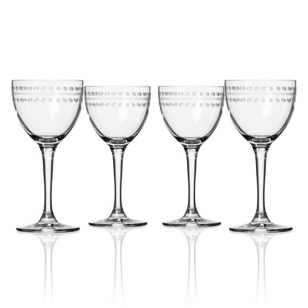 Rolf Glass Mid-Century Modern 5.5 fl. oz. Nick and Nora Cocktail Glasses (Set of 4) 502038-S4