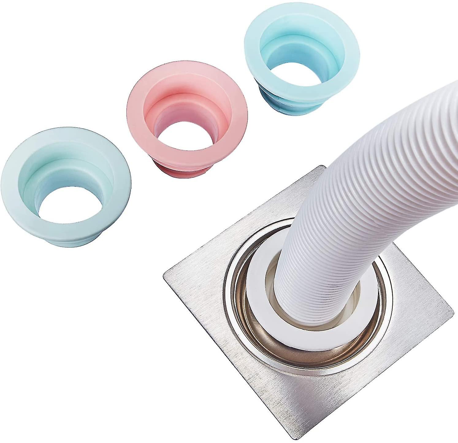 Other Sink Accessory 4 Pieces Silicone Deodorizer Drain Pipe Seal Ring Gasket Washing Machine Sewer Sealing Ring For Kitchen Bathroom Cleaning Tools S