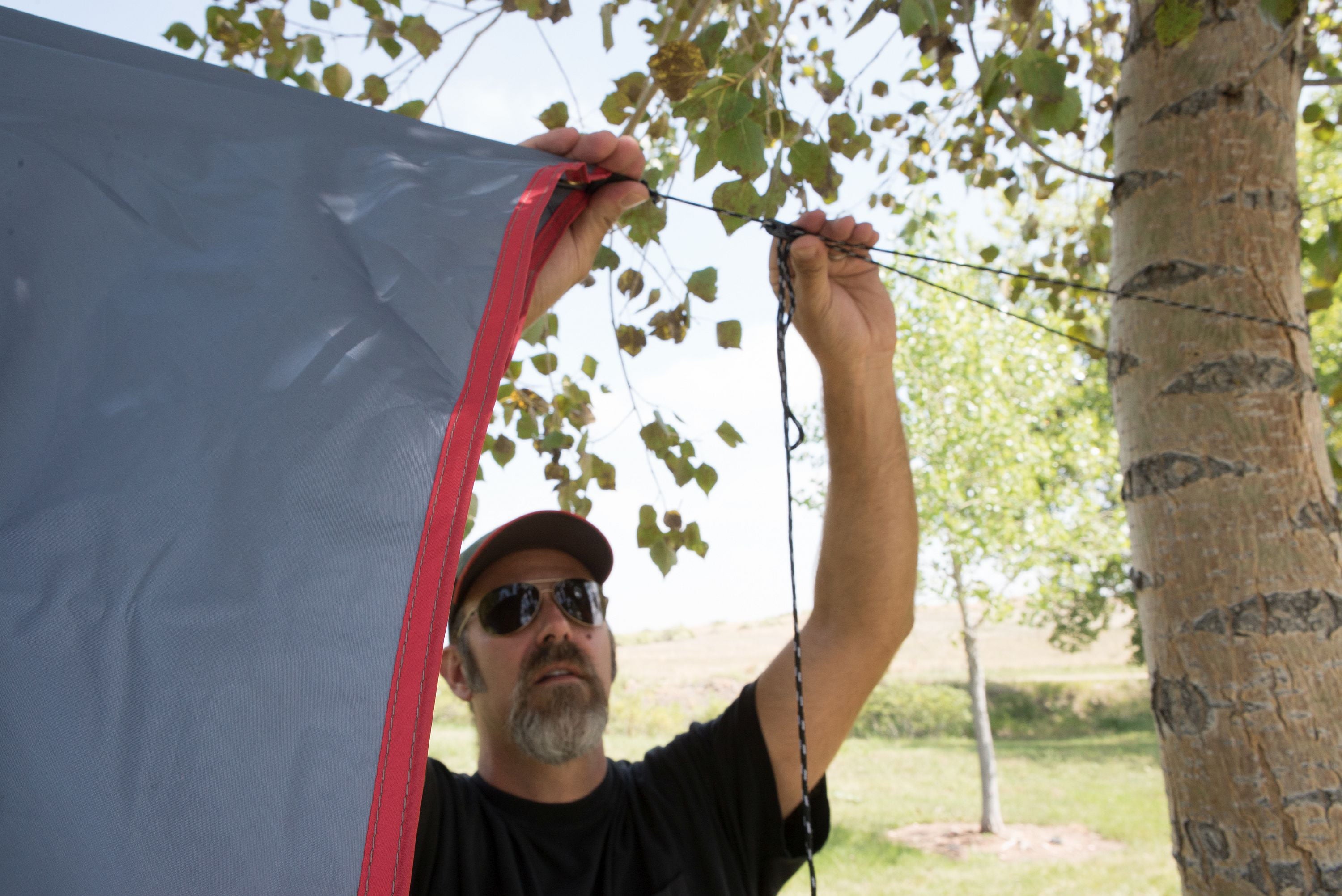 Ozark Trail Multi-Purpose Tarp Shelter, 12' x 12' with Steel Poles