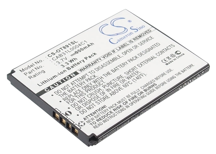 Alcatel A382G One Touch 155 One Touch 808 One Touc Replacement Battery BatteryClerkcom Mobile Phone