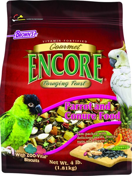 Brown's Encore Gourmet Foraging Feast Parrot and Conure Food