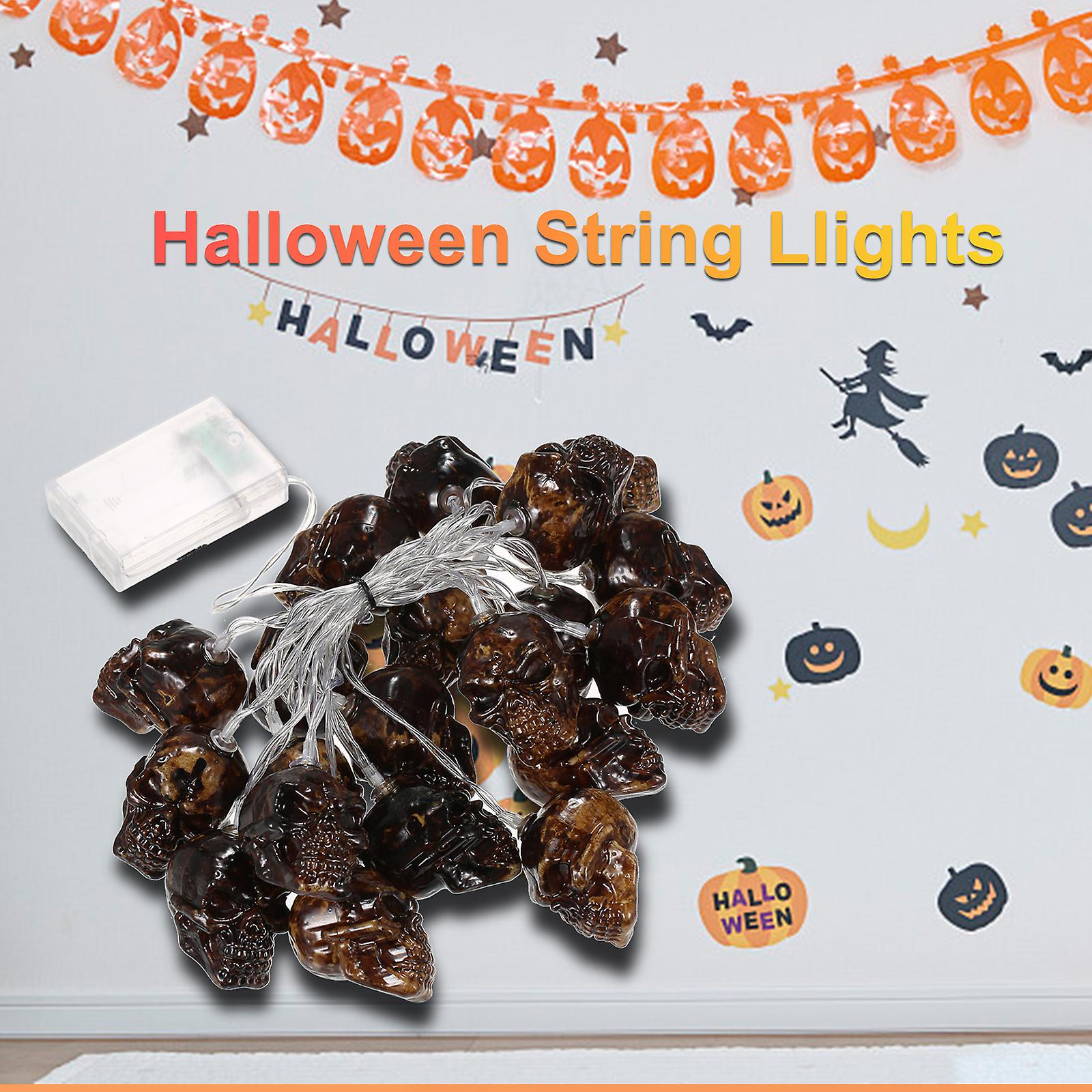 Halloween String Lights Holiday Decorative Lights String Lamp Atmosphere Halloween Decoration Light Home Decor Window Curtain Light No.249381