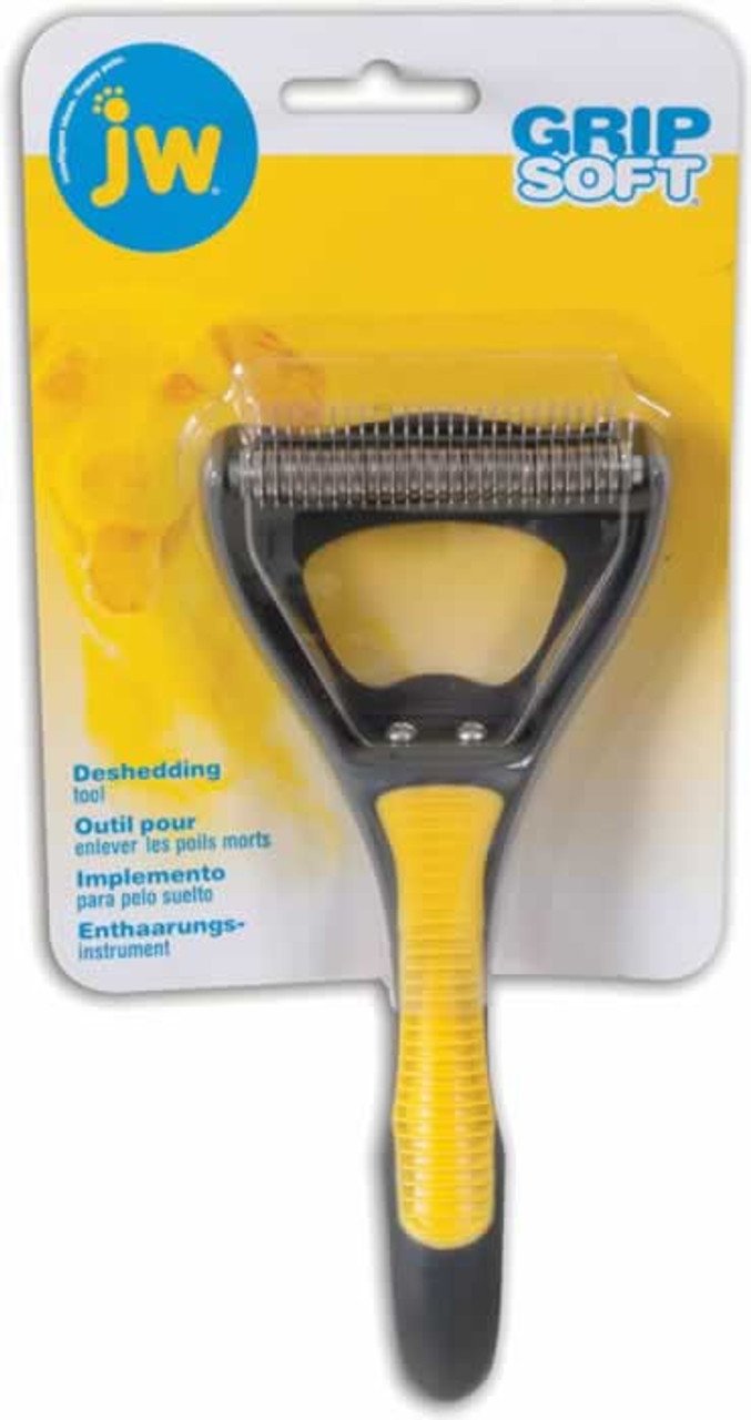 JW Pet Grip Soft Dog Deshedding Tool