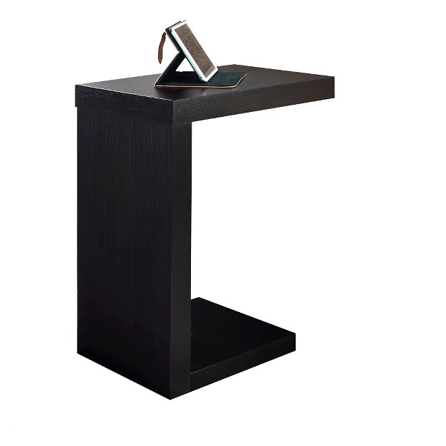 Hollow Accent End Table Cappuccino Everyroom