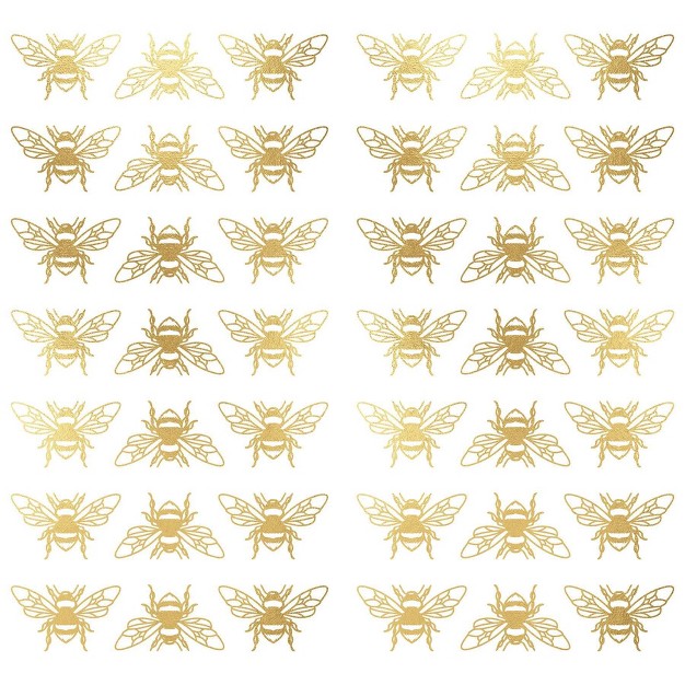 Bee Peel And Stick Wall Decal Gold Roommates