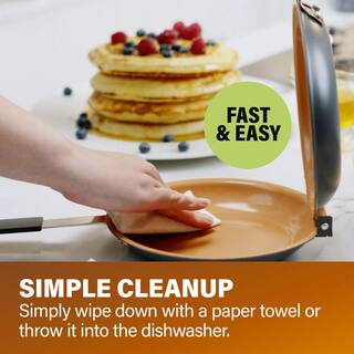 Gotham Steel 7 In. Non-Stick Ti-Ceramic Pancake Bonanza The Easy Double Flip Pan 2049