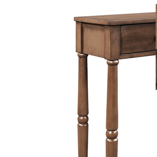 TiramisuBest Classic Entryway Table Solid Wood Console Table