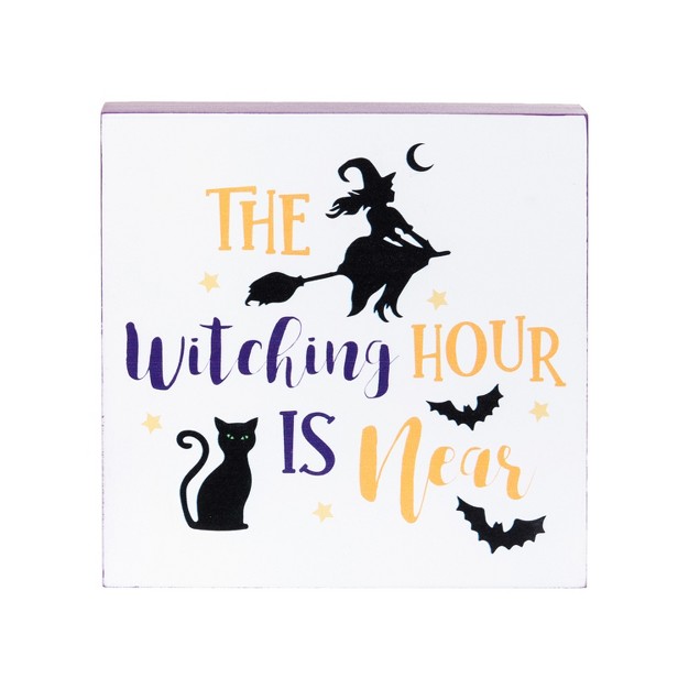 Carol amp Frank The Witching Hour Shelf Block Halloween Decoration