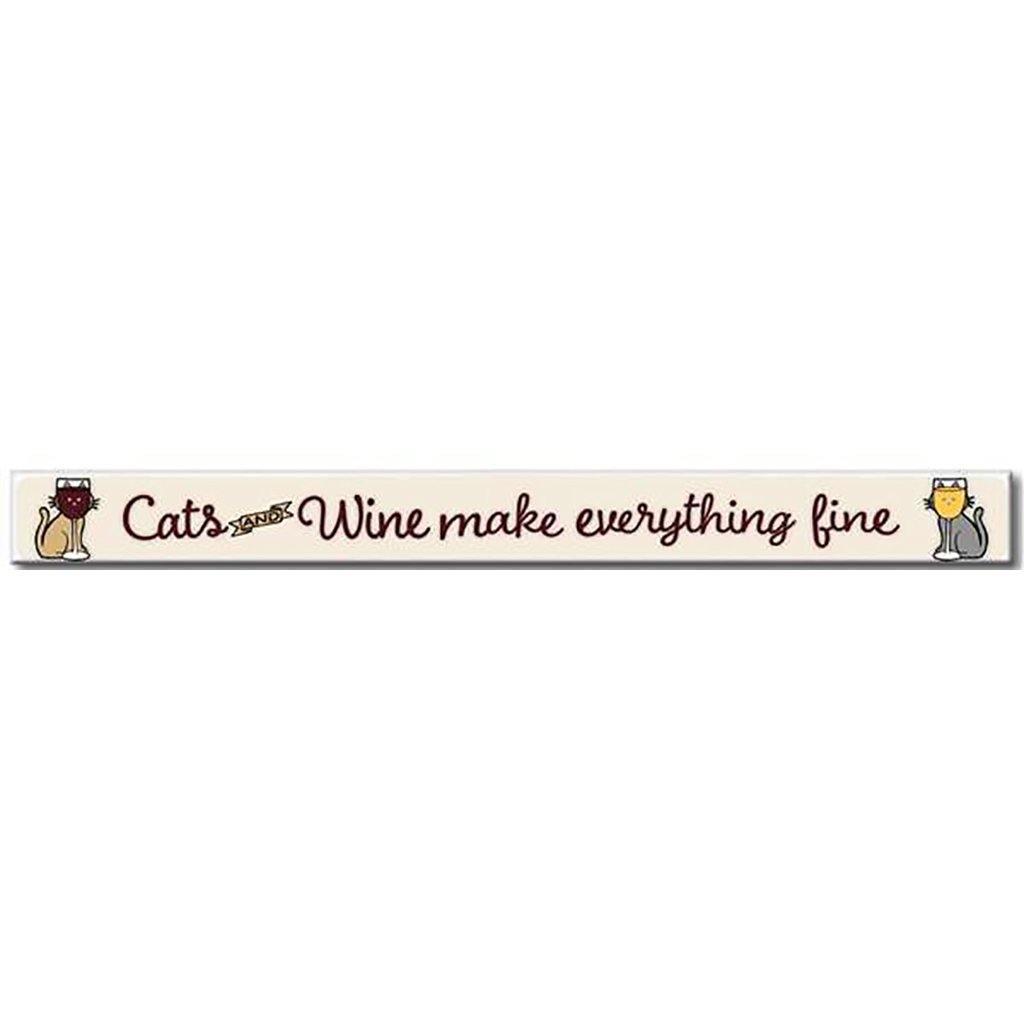 My Word!  Cats And Wine Make Everything - Skinnies 1.5